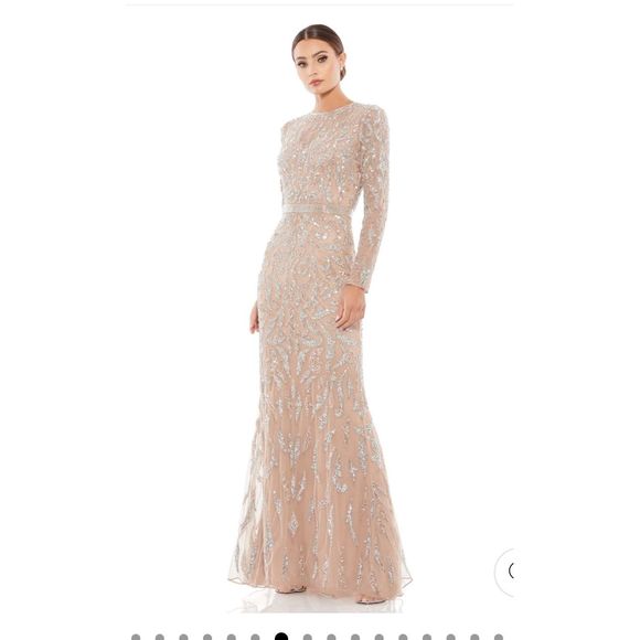 Mac Duggal Dresses & Skirts - Mac Duggal NWT Authentic $598 Beaded Long Sleeve Evening Gown size 14 style 5124